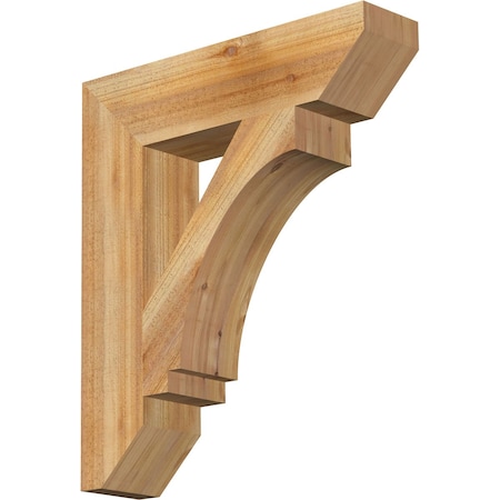 Ekena Millwork Imperial Slat Rough Sawn Bracket, Western Red Cedar, 6"W x 26"D x 30"H BKT06X26X30IMP06RWR